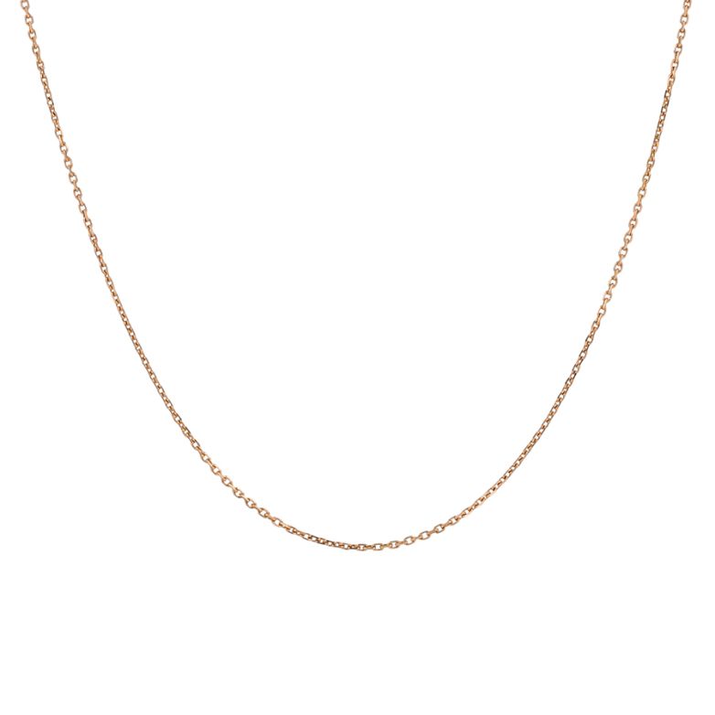 Chaine maille forçat or rose 