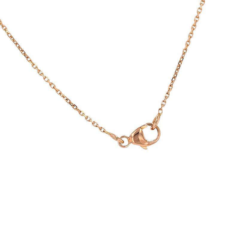 Chaine maille forçat or rose 