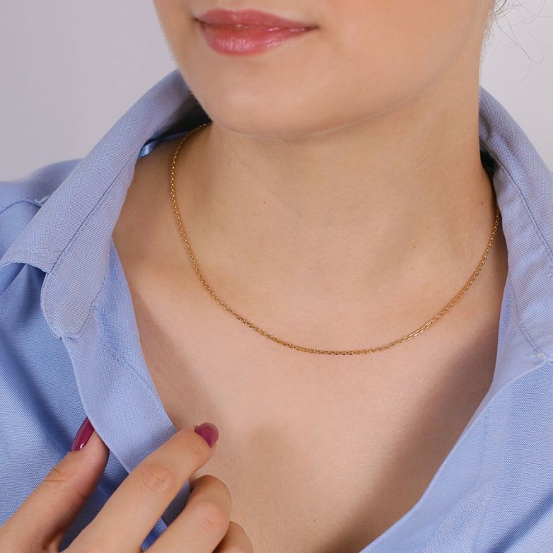 Chaine maille forçat or jaune 