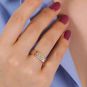 Bague or bicolore diamant (s) 