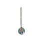 Pendentif or gris diamant et perle