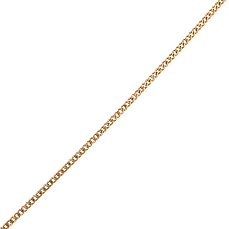 Chaine maille gourmette or jaune