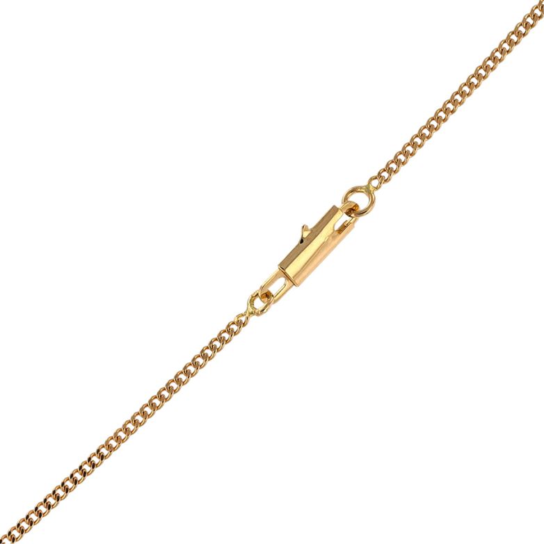 Chaine maille gourmette or jaune 