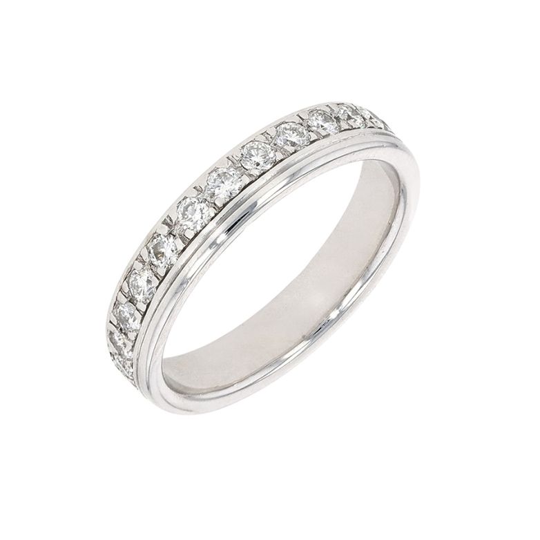 Alliance or gris diamant (s)