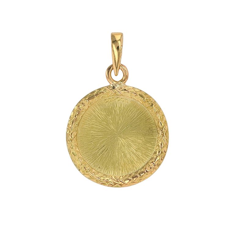 médaille or jaune rubis et diamant(s) 