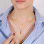collier or gris saphir et diamant(s) 