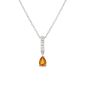 collier or gris saphir et diamant(s)