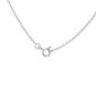 collier or gris saphir et diamant(s) 