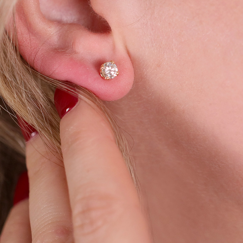 Boucles d'oreilles diamants...