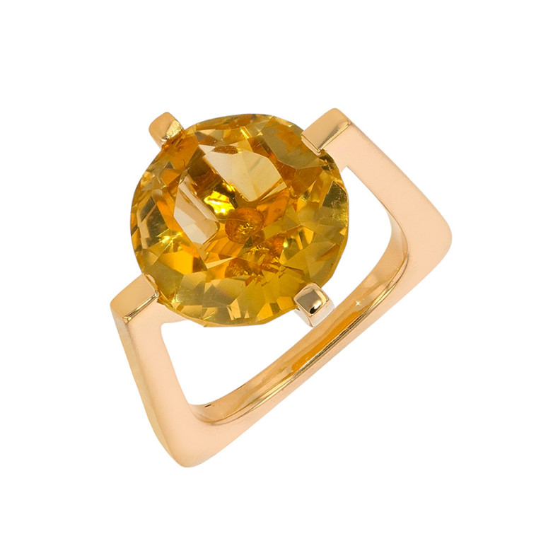Bague vintage citrine 6.95...