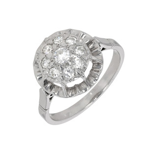 Bague vintage diamants 0.46...