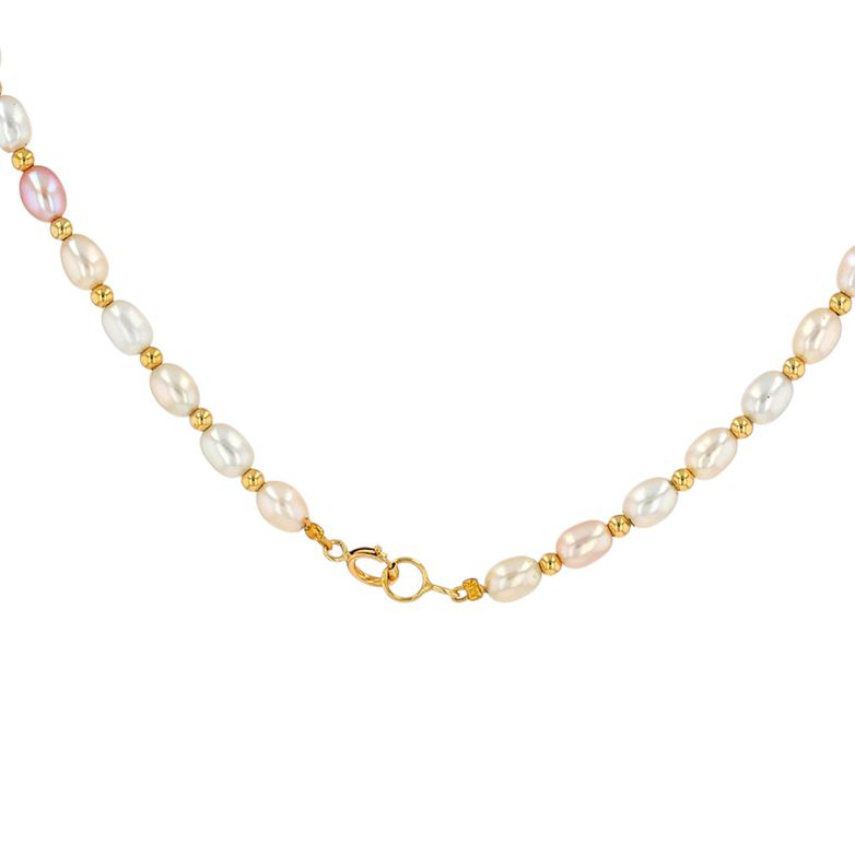 collier perles or jaune 