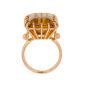 Bague or rose Citrines Vintage 