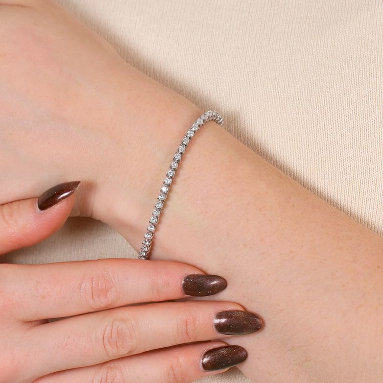 Bracelet or gris diamant (s) 