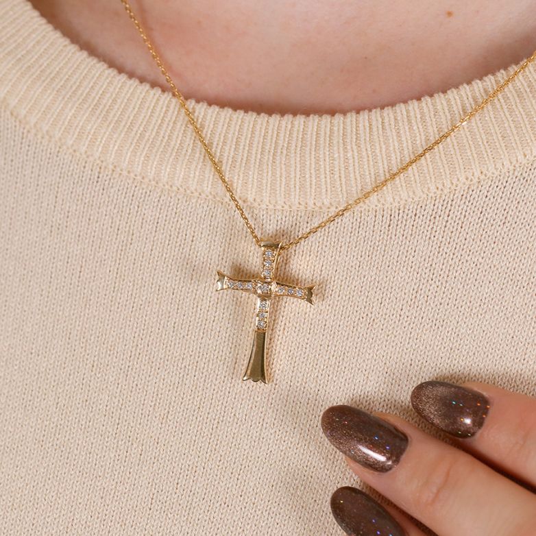 croix or jaune diamant (s) 