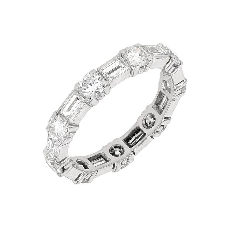 Alliance or gris diamant (s) 