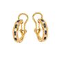 Boucles d'oreilles or jaune saphir et diamant(s) 