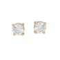 Boucles d'oreilles or jaune diamant (s) 