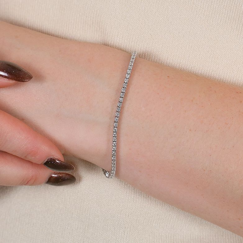 Bracelet or gris diamant (s) 