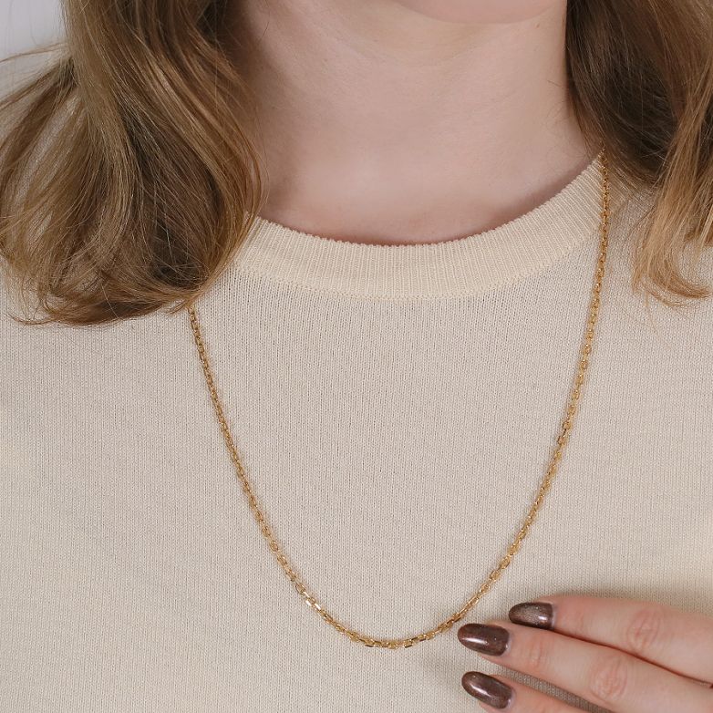 Chaine maille forçat or jaune 