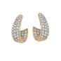 Boucles d'oreilles or bicolore diamant (s)