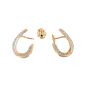 Boucles d'oreilles or bicolore diamant (s) 