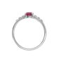 Bague or gris rubis et diamant(s) 