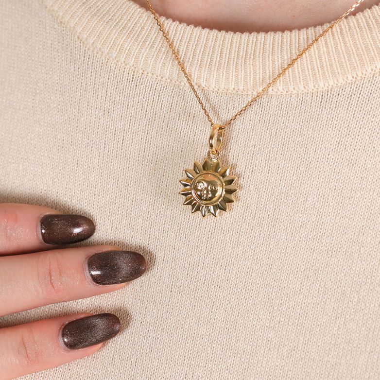 Pendentif or jaune 
