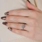 Bague or gris diamant (s) 