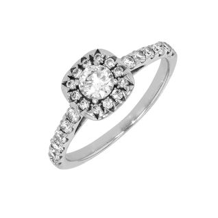Bague or gris diamant (s)