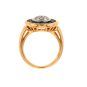 Bague or bicolore saphir et diamant(s) 