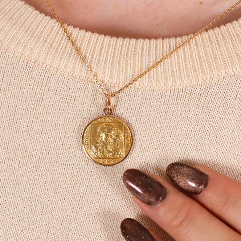 médaille or jaune 