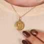 médaille or jaune 