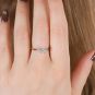 Bague or bicolore diamant (s) certificat GIA