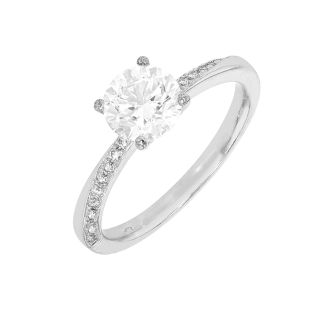 SolitairePlatine diamant (s) certificat GIA