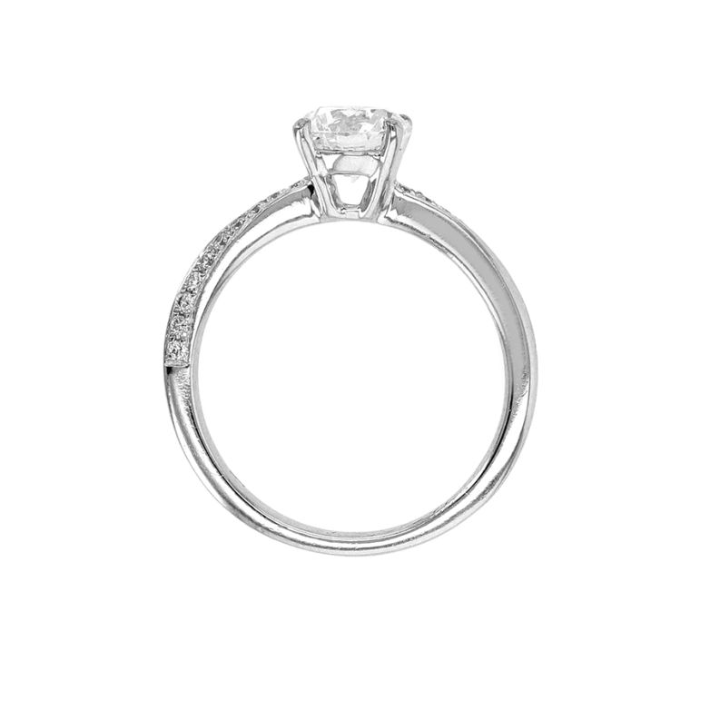 SolitairePlatine diamant (s) certificat GIA