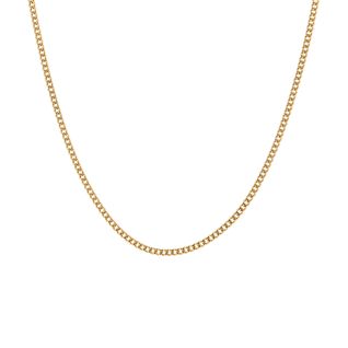 Chaine maille gourmette or jaune