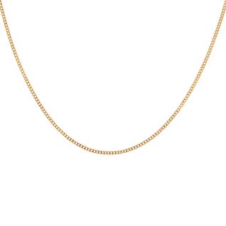 Chaine maille gourmette or jaune