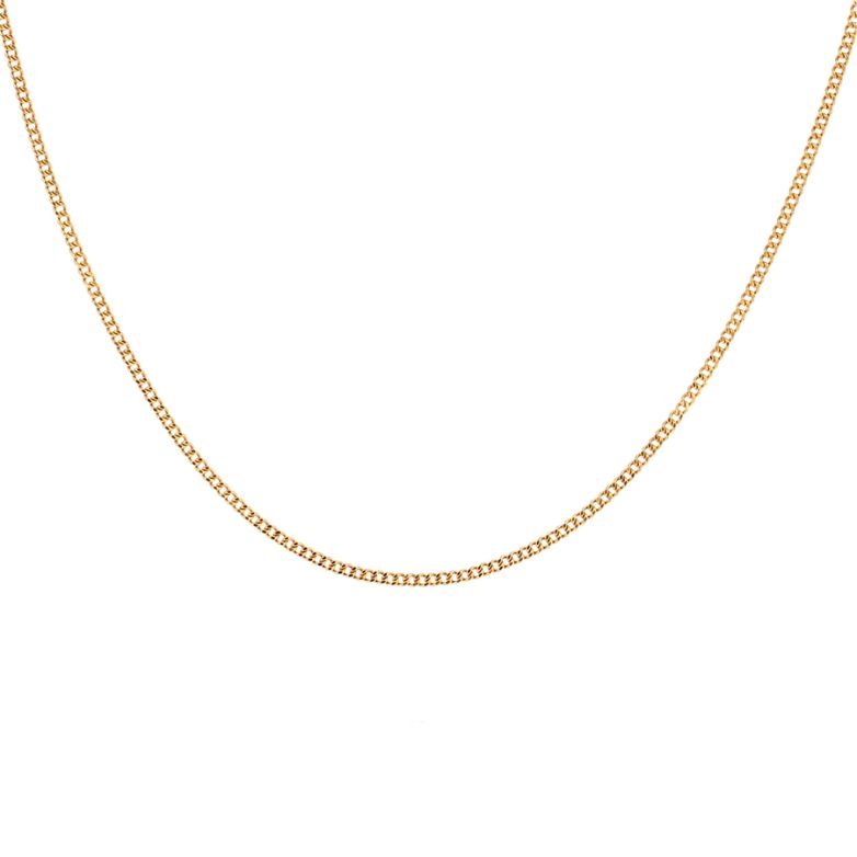 Chaine maille gourmette or jaune