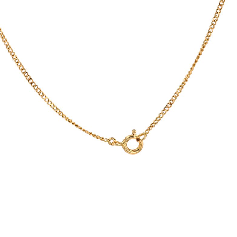 Chaine maille gourmette or jaune 