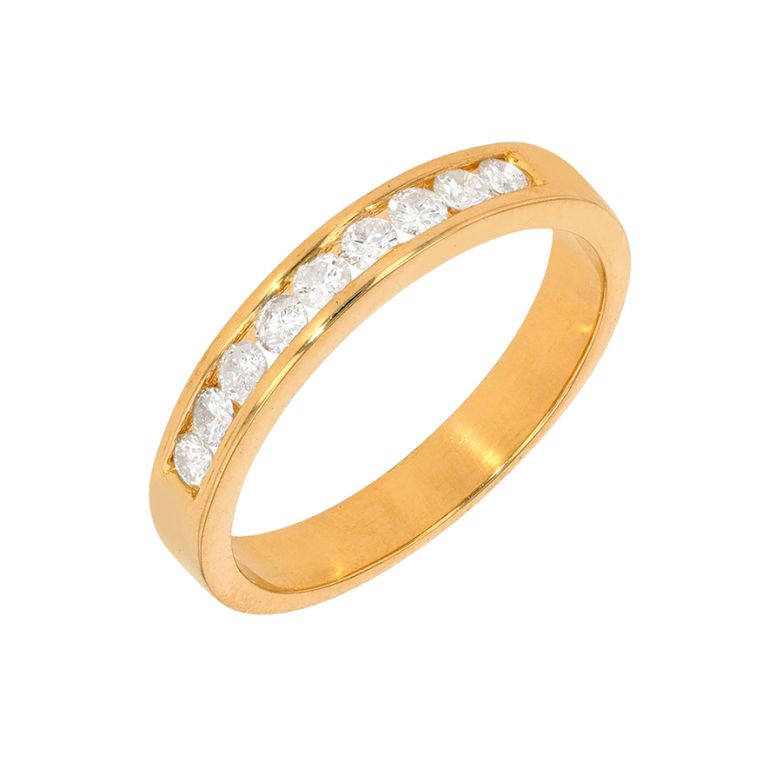 Alliance or jaune diamant (s)