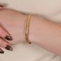 Bracelet Jonc Rigide or jaune 