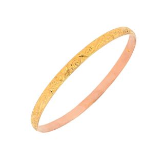 Bracelet Jonc Rigide or jaune