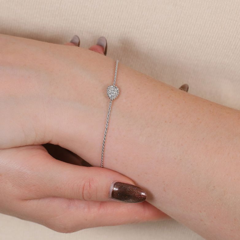 Bracelet or gris diamant (s) 