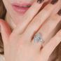 Bague or gris diamant (s) 
