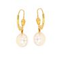 Boucles d'oreilles or jaune Perle