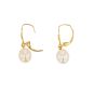 Boucles d'oreilles or jaune Perle 