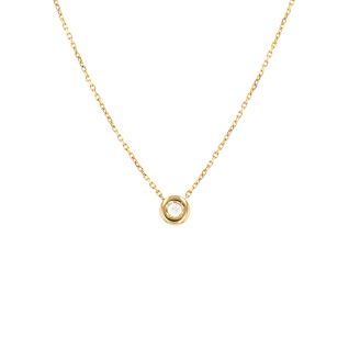 Collier or jaune diamant (s)