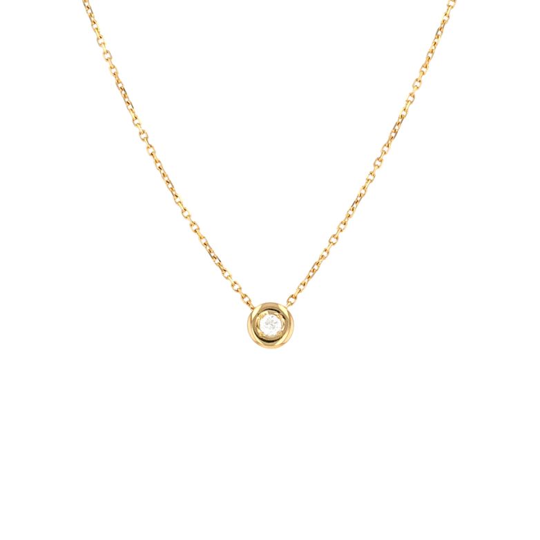 Collier or jaune diamant (s)