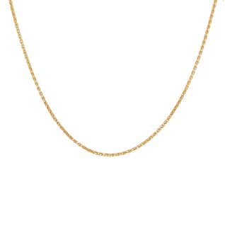 Chaine maille palmier or jaune